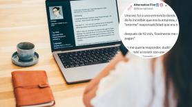 Cuenta lo que le pasó en una entrevista de trabajo e indigna a todo el mundo: acaba haciendo una denuncia que es la clave