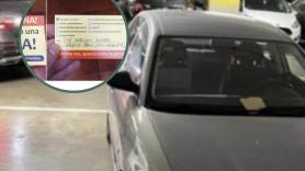 Ve un coche mal aparcado y le deja un cartel que debería estar expuesto en la sede de la DGT