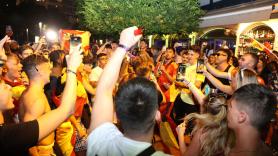 Magaluf estrena una ruta con stands para selfies en plena campaña contra el turismo masivo: ya son cuatro y el Ayuntamiento instalará tres más