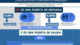 El vapeo ayudó a dejar de fumar a 244.000 españoles en 2022, según un estudio de GISP