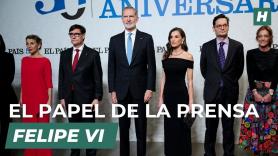 Felipe VI sobre El País: “Quiero reconocer el papel de los informadores, de la prensa"