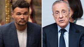 A Gabriel Rufián le basta una frase para resumir la rueda de prensa de Florentino Pérez