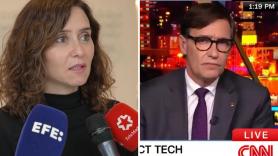 Hay quien se está acordando de lo que pasó con Ayuso en EEUU tras esta entrevista a Salvador Illa en la CNN