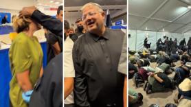 El ministro israelí Itamar Ben-Gvir se burla en un vídeo de los activistas de la flotilla detenidos, arrodillados y esposados: "Bienvenidos a Israel"