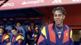 La televisión iraquí enfoca a Lamine Yamal y lo que le hace la cámara deja a los jugadores alucinando