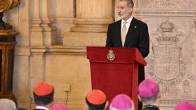 El discurso íntegro del rey Felipe VI en la visita del papa León XIV a España