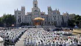 "Fui sobre agua edificada, mis muros de fuego son": qué significa el viejo lema de Madrid que se ha recordado en la misa del papa en Cibeles
