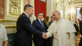 Sorpresa por las palabras de Abascal tras escuchar al papa en el Congreso: "Yo quiero la política migratoria del Vaticano"