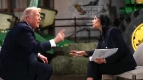 "Estúpida" y "corrupta": Trump se arranca el micro y se va de un entrevista incómoda