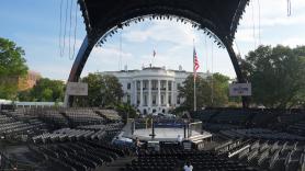 Trump celebra su 80 cumpleaños con 'La Garra': un enorme ring construido en la Casa Blanca que mide 30 metros de altura