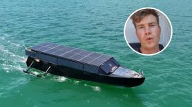 5.000 kilómetros sin repostar: un finlandés navega desde su país hasta Ibiza en un barco solar que él mismo construyó en un cobertizo