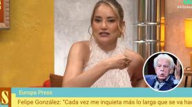 Alba Carrillo no puede contenerse al ver lo que dice Felipe González sobre las siglas LGTBI: "Me da pena por los que pensaron que era un buen político"