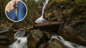 Un pueblo alavés de 1.147 habitantes se convierte en el plató de Disney para su próxima película: levantan una torre de 30 metros junto a una cascada