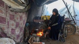 Sobrevivir en Gaza cuando no puedes ver, oír o caminar