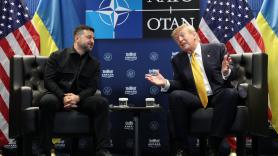Trump pregunta a Zelenski si iría a Moscú y este se la devuelve: "Es difícil, hay muchos drones ucranianos allí"