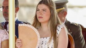La infanta Sofía y el vestido de invitada de Mango, juvenil y estiloso, que ha customizado para adaptarlo a un acto de mañana