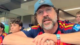 Javier Bardem se reencuentra con el fan palestino en el Francia-España y pronuncia una frase que lo dice todo