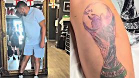 Sean, 36 años, se gasta 650 euros en un tatuaje de Inglaterra como campeona del Mundial: "Si perdemos, añadiré 'es broma' después"