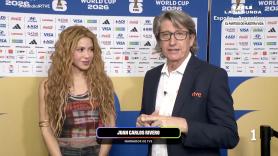 El corte de Shakira a Juan Carlos Rivero tras esta pregunta antes del España-Argentina: "No tengo una bola de cristal"