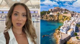 Katie, 24 años, se sube a un avión para irse a Ibiza de vacaciones durante 6 horas: "Solo quería escaparme un rato"