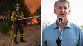 Un bombero forestal no puede ser más claro en su réplica a las palabras de Feijóo sobre los incendios: "Vaya nivel tenemos"
