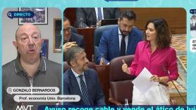 Bernardos no se muerde la lengua con la polémica del ático de Ayuso: "Hay meteduras de pata, pero esta de Ayuso es espectacular"