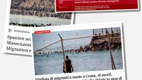 El "caos" y "crisis diplomática" de Ceuta centran los titulares de la prensa mundial