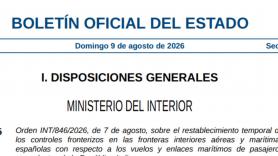 El BOE publica la orden que restablece los controles a viajeros procedentes de Italia