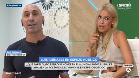 Luis Rubiales aparece en 'Espejo Público' y Afra Blanco se niega a preguntarle : "¡Mucho tiempo para mentir y desinformar!"