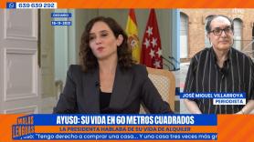 Villarroya escucha lo que decía Ayuso sobre vivir de alquiler y no puede contenerse: "Gracias a los comunistas ahora tiene dos áticos"