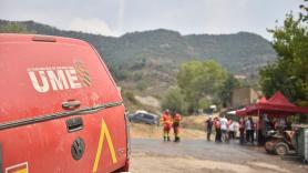 Muere un militar de la UME en un accidente de tráfico durante la extinción del incendio de Riglos (Huesca)