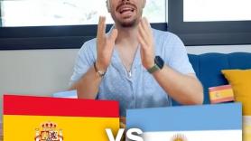 Ibai Llanos replica la final del Mundial con un duelo gastronómico entre España y Argentina: tortilla de patatas contra asado