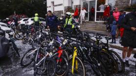 Cancelada la tercera etapa de La Vuelta a España por una gran tormenta de granizo