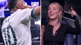 Ester Expósito, en la grada para ver a Mbappé: el beso del francés tras marcar que no pasa desapercibido