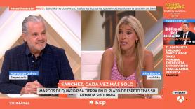 Afra Blanco, tras pedir a Marcos de Quinto que se disculpe por llamarla "payasa": "La valentía se la ha dejado en el fondo de un botellín"