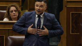 Rufián avisa (una vez más) al Gobierno y a la izquierda: "¿De qué sirven dos o tres diputados más si PP y Vox llegan a 210?"