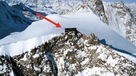 El edificio a más altitud de Europa: a 4.554 metros y para dormir en él hay que caminar dos días sobre un glaciar