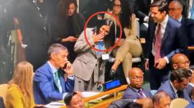 Delcy Rodríguez cruza toda la sala de la ONU para ver a Pedro Sánchez: el gesto entre ambos da la vuelta al mundo