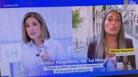 Silvia Intxaurrondo y Miriam Nogueras chocan en directo por el decreto de vivienda: "Aspiro a que después de cuatro minutos hablando me responda a la pregunta"