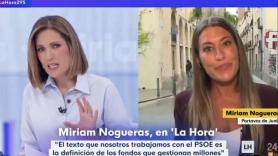 Silvia Intxaurrondo y Miriam Nogueras chocan en directo por el decreto de vivienda: "Aspiro a que después de cuatro minutos hablando me responda a la pregunta"