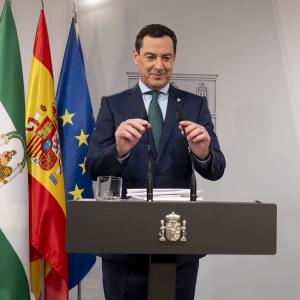 Juan Manuel Moreno Bonilla, presidente de la Junta de Andalucía, en una imagen de archivo.