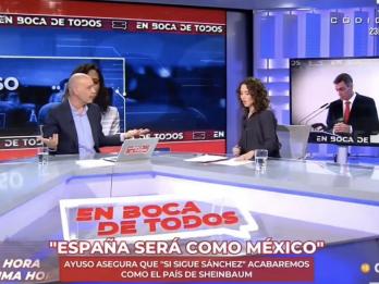 Nacho Abad y Ayuso en Cuatro