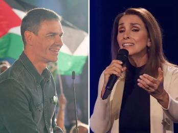 Fotomontaje de Pedro Sánchez y Ana Belén.