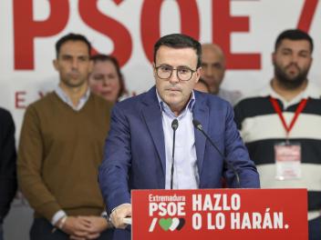 El candidato socialista a la Junta de Extremadura, Miguel Ángel Gallardo.