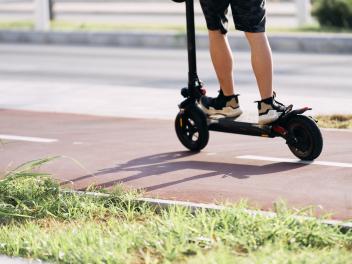 Un patinete eléctrico
