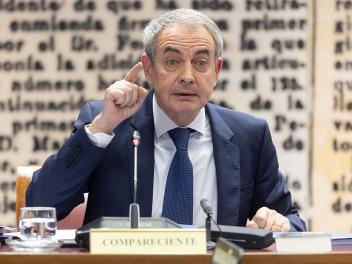 MADRID, SPAIN - MARCH 02: The former Prime Minister Jose Luis Rodriguez Zapatero appears before the Commission of Inquiry on the 'Koldo case', in the Senate, on 2 March 2026, in Madrid, Spain. Zapatero has been summoned by the Popular Party to give explanations about the public financial rescue of the Plus Ultra airline, for this reason the PP has asked for his personal income tax declarations since the socialist was president, his declaration of assets and properties, both in Spain and abroad, and a copy of the communications with the Venezuelan authorities about the rescue of the Plus Ultra company. (Photo By Eduardo Parra/Europa Press via Getty Images)