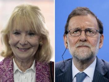 Esperanza Aguirre, en una imagen de archivo, junto a Mariano Rajoy