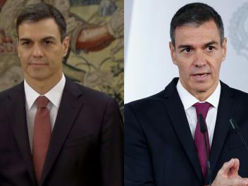Pedro Sánchez, el día que prometió el cargo ante el rey en junio de 2018 y el pasado martes