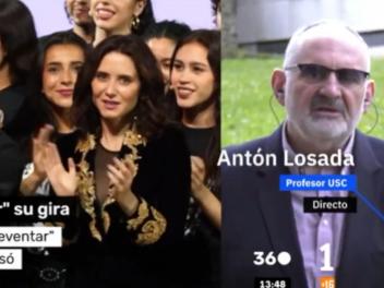 Antón Losada hablando de Ayuso en 'Mañaneros 360'.
