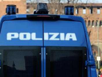 Furgón de policía italiano